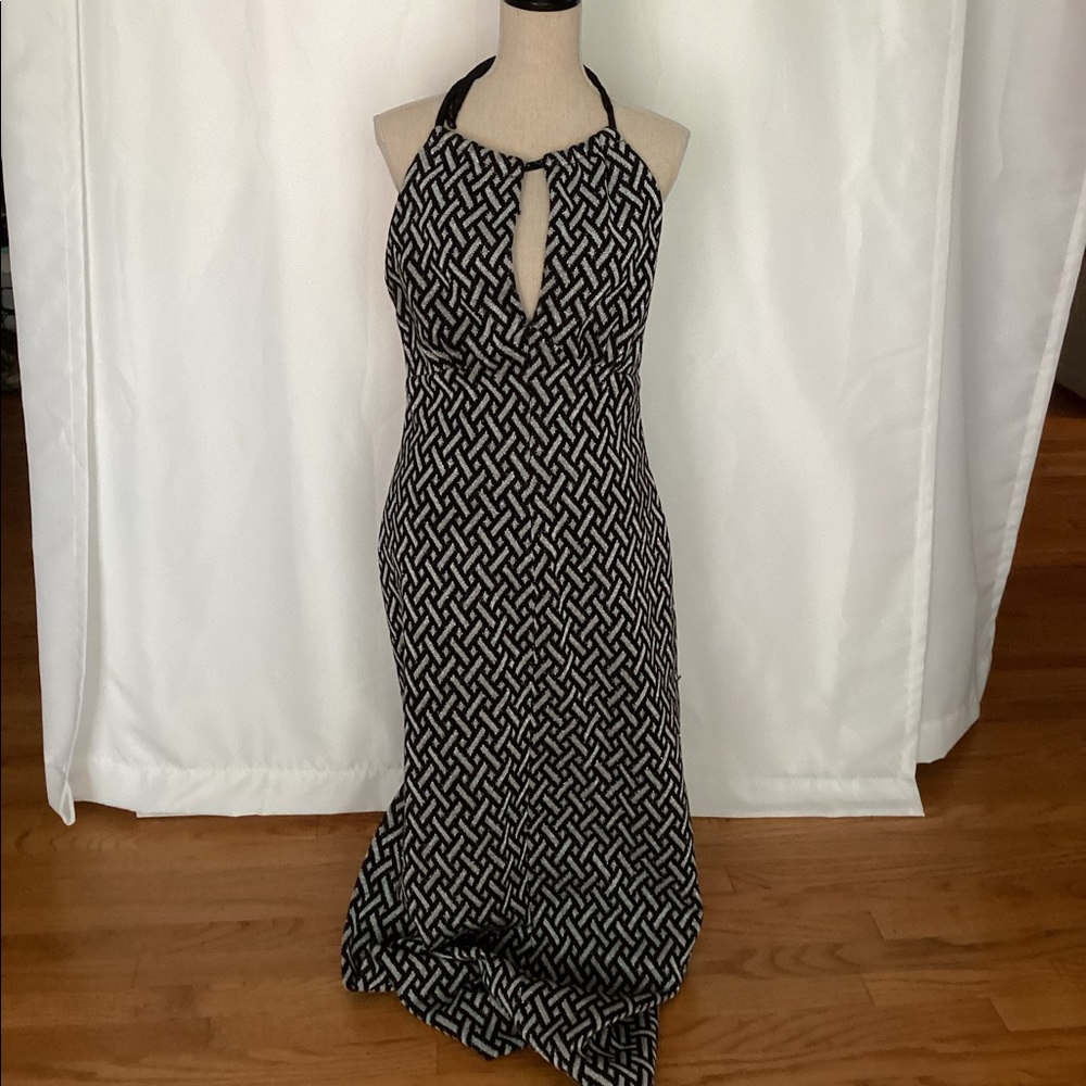 Vintage halter maxi dress